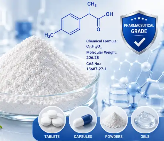 Pure Ibuprofen Powder Applications in Pain Relief Formulations